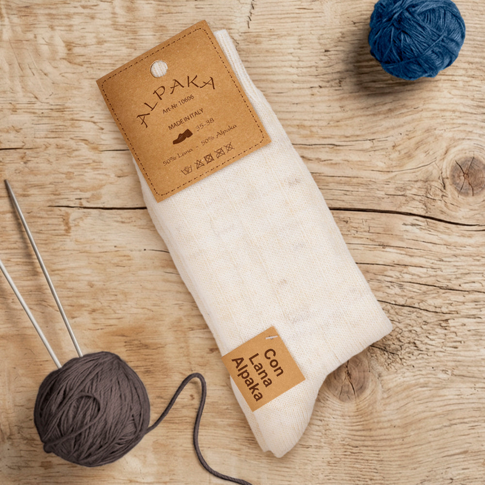 Calze Alpaca leggere - Bianche