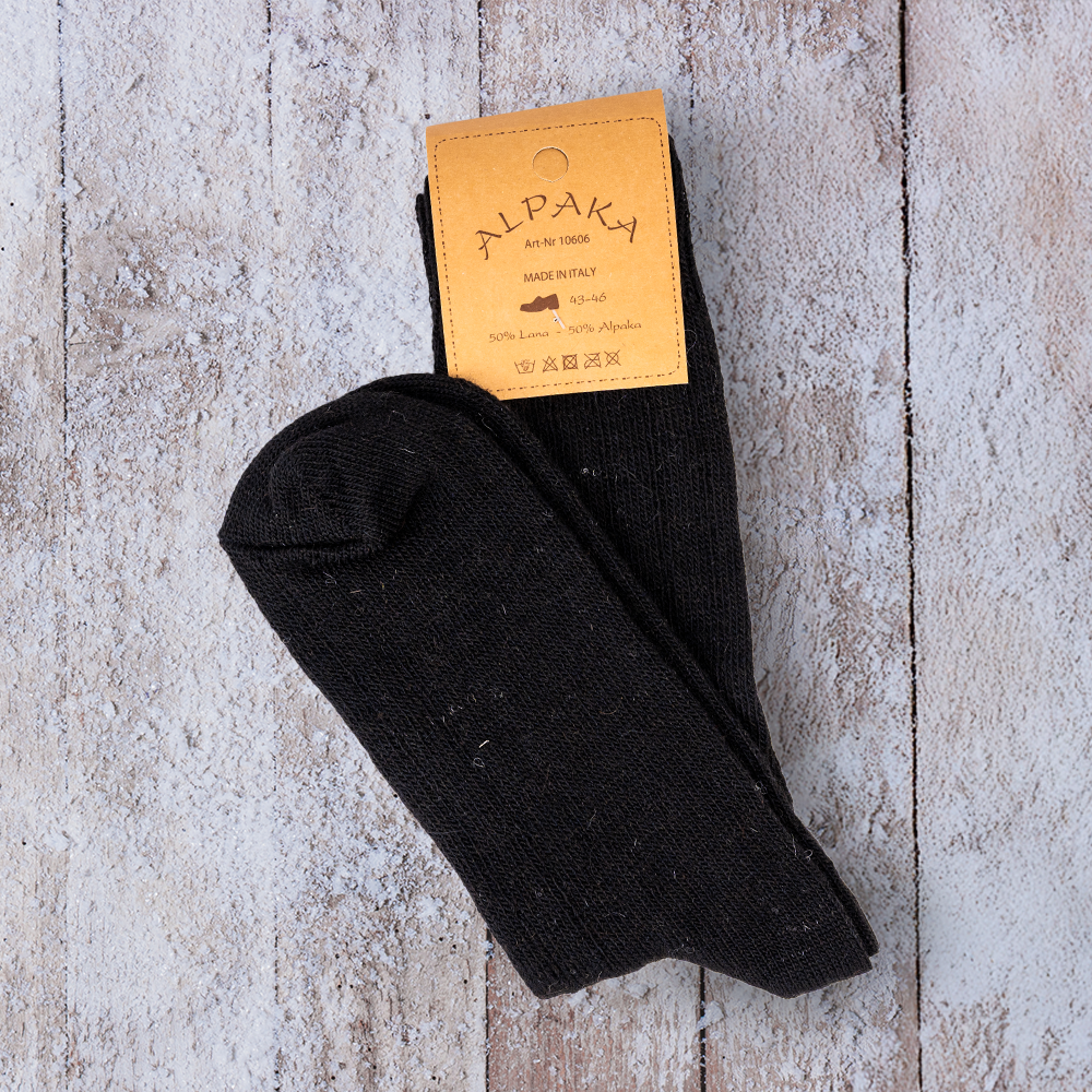 Calze Alpaca leggere - Nere