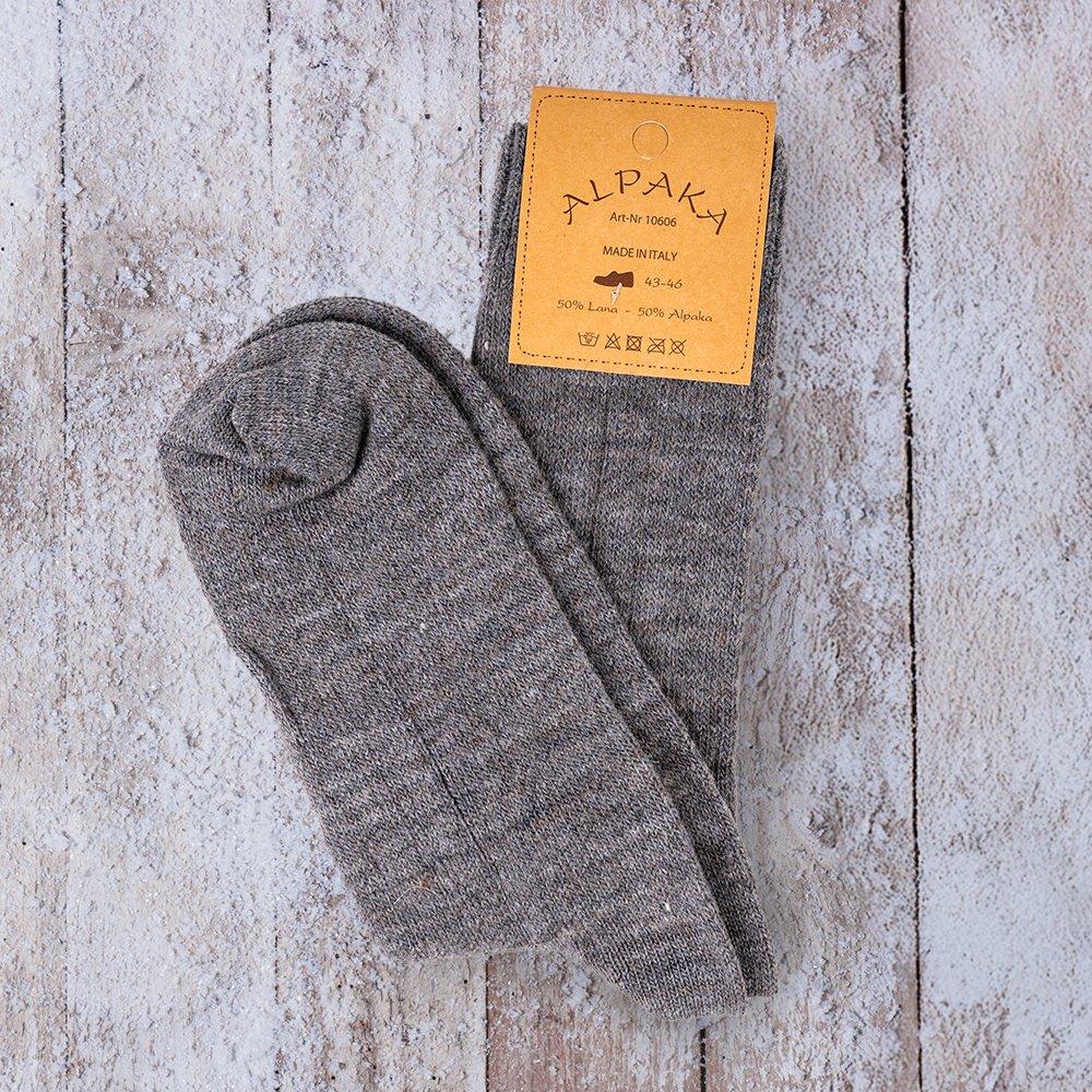 Calze Alpaca leggere - Grigio chiaro