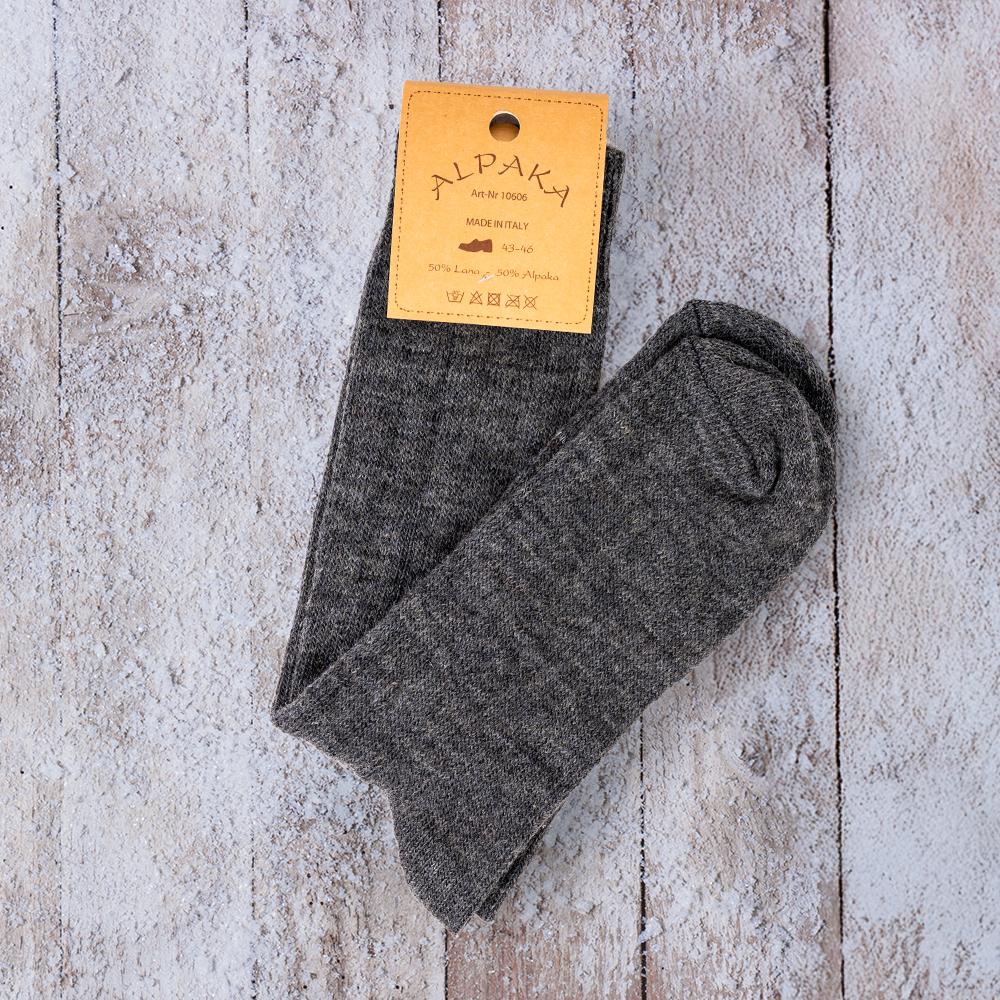 Calze Alpaca leggere - Grigio scuro