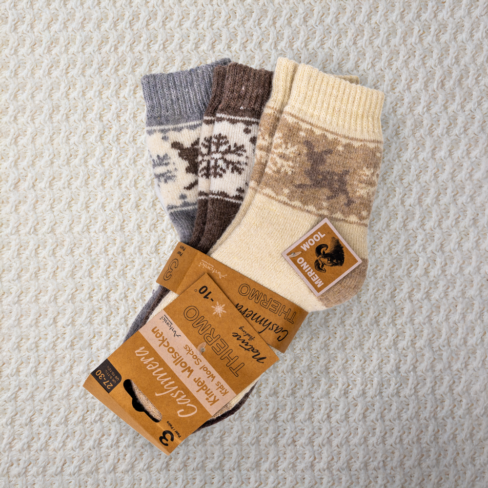 Calzini Renna Bambino - Confezione da 3, assortiti