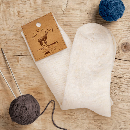 Calze Alpaca leggere - Bianche