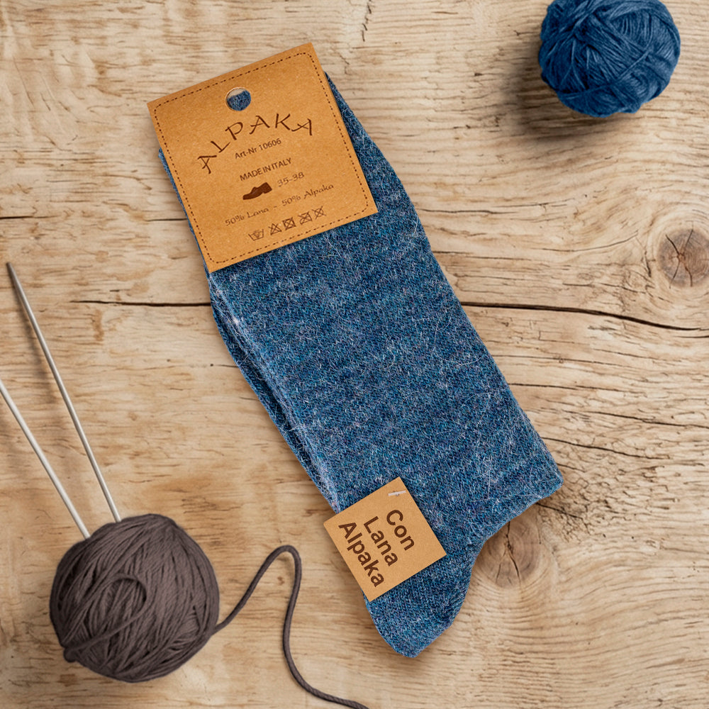 Calze Alpaca leggere - Blu