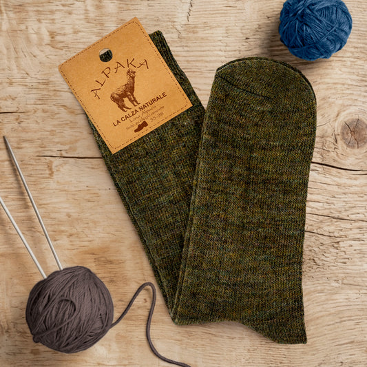 Calze Alpaca leggere - Verdi