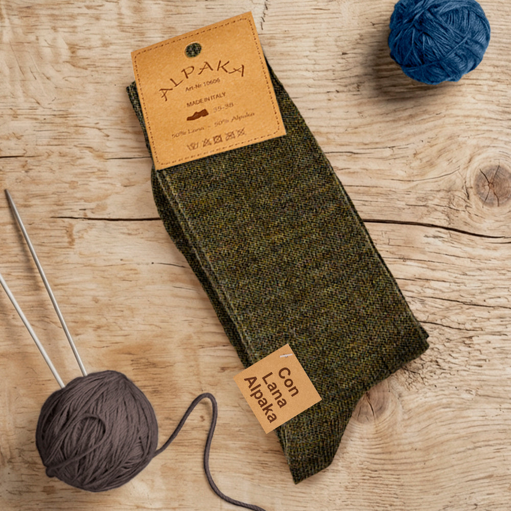 Calze Alpaca leggere - Verdi
