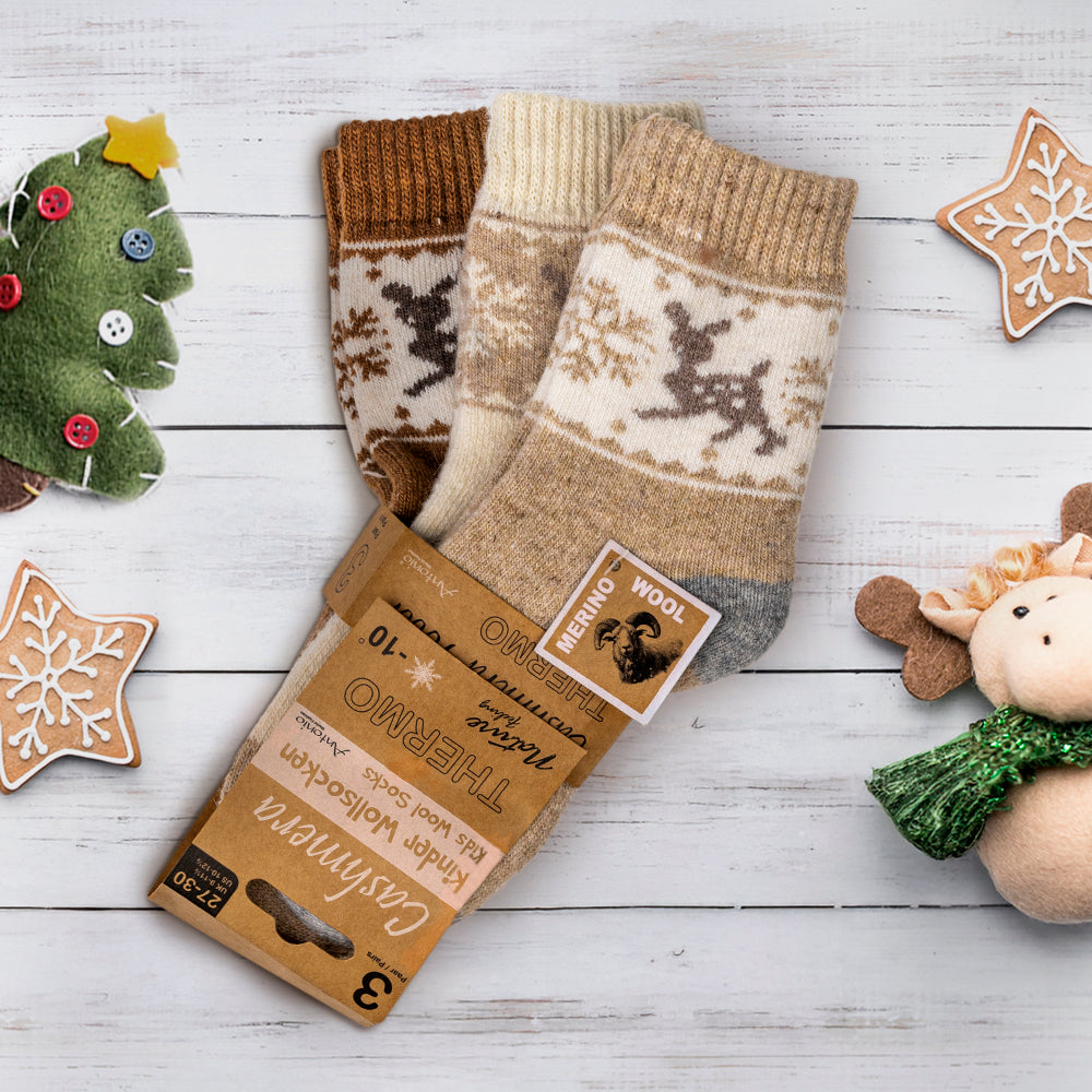 Calzini Renna Bambino - Confezione da 3, assortiti