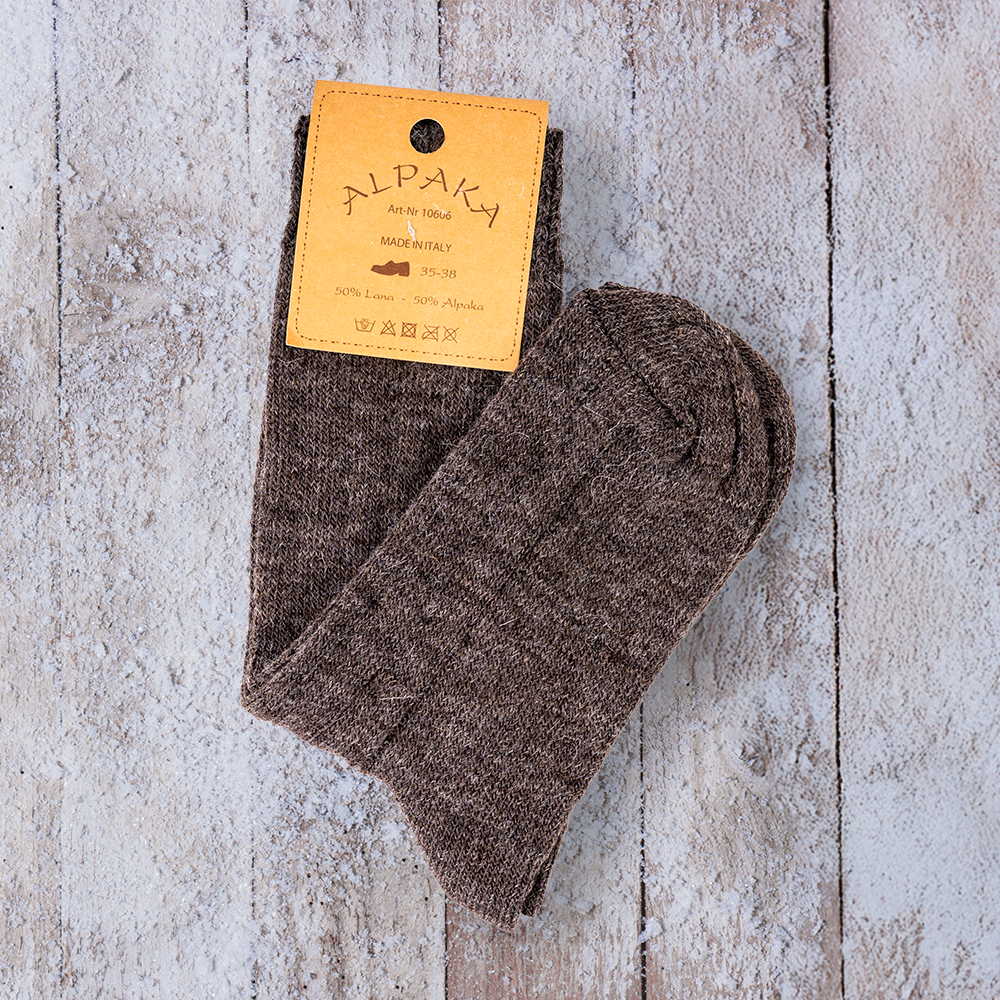 Calze Alpaca leggere - Marroni