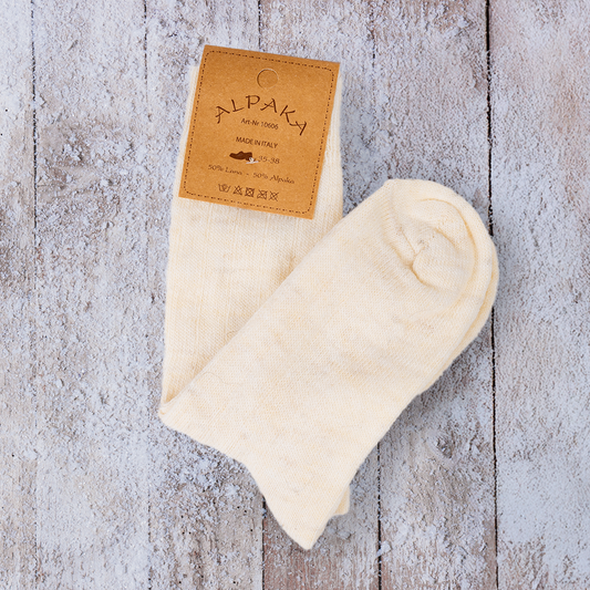 Calze Alpaca leggere - Bianche