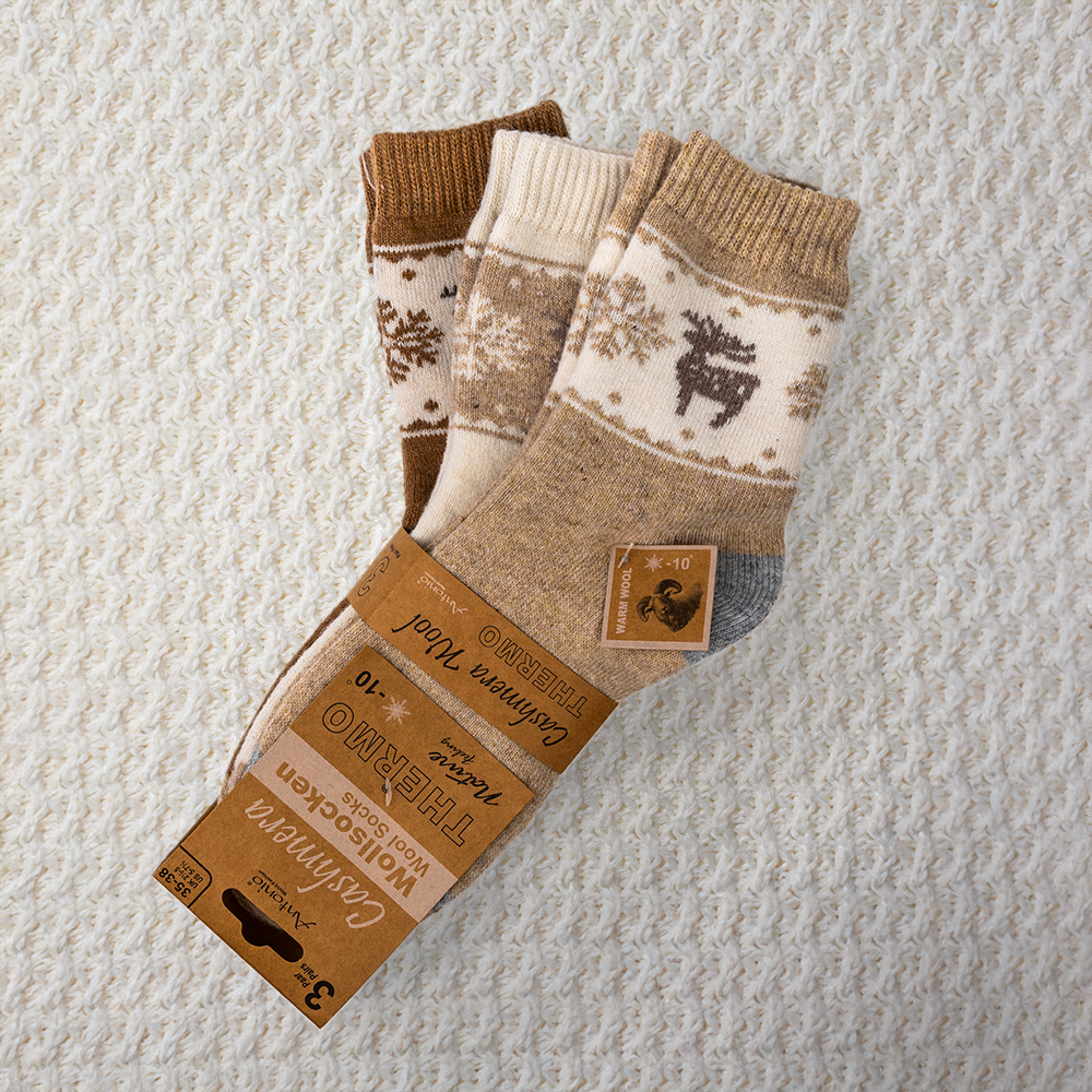 Calzini Renna Donna - Confezione da 3, assortiti