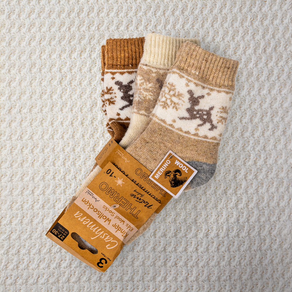 Calzini Renna Bambino - Confezione da 3, assortiti