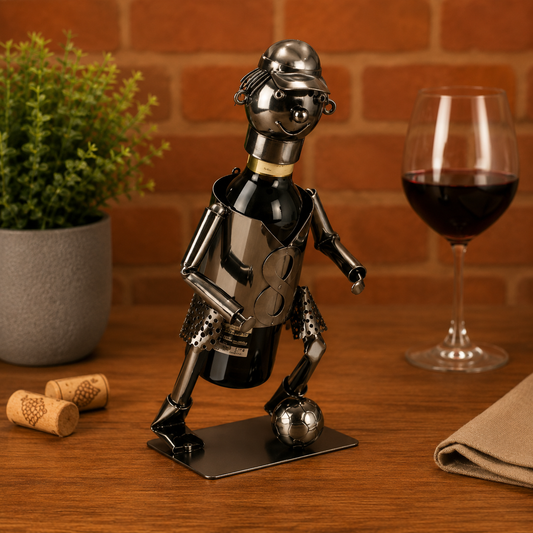Portabottiglie da vino 'Calciatore'