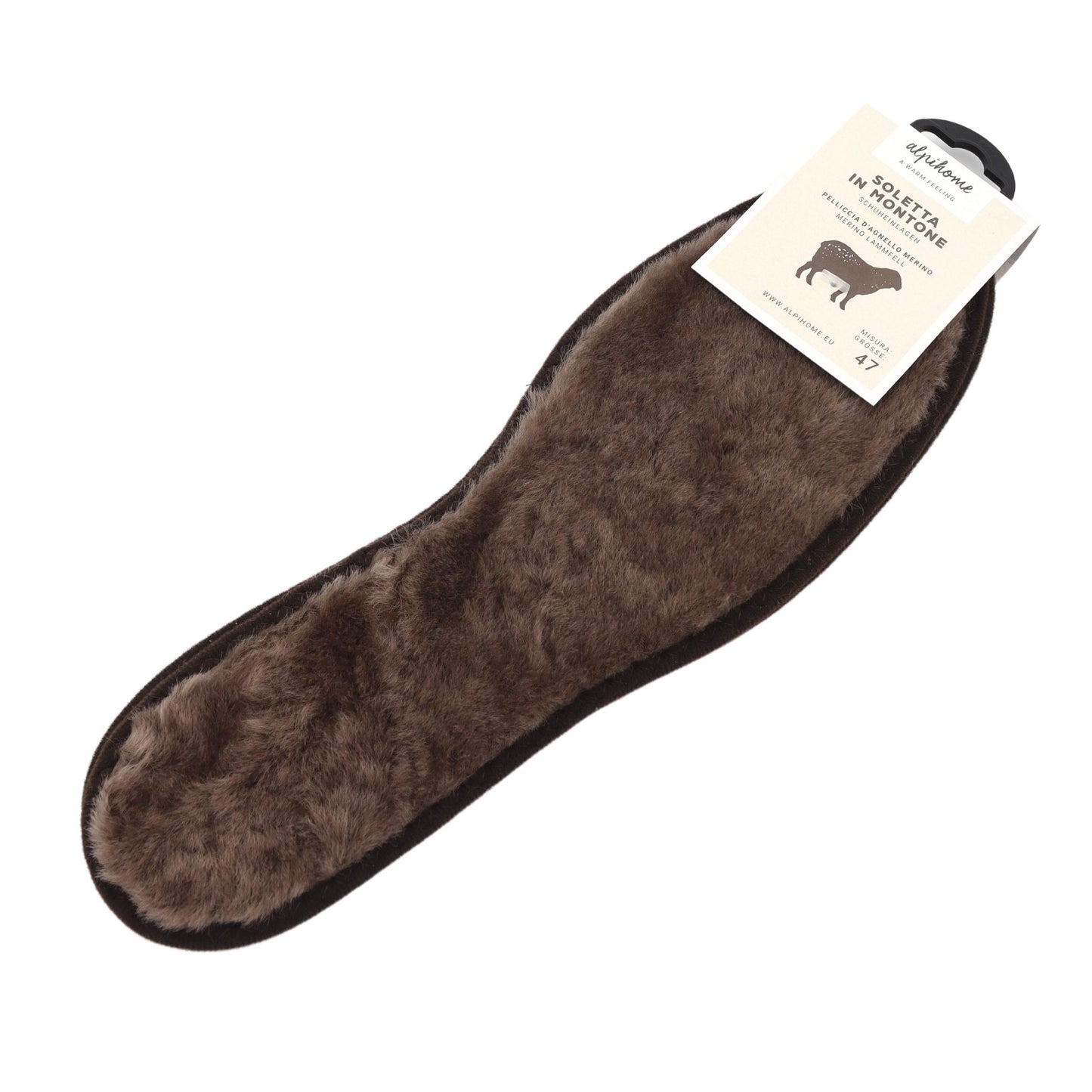 Soletta in Montone - 100% pelliccia d'agnello merino per piedi caldi e confortevoli